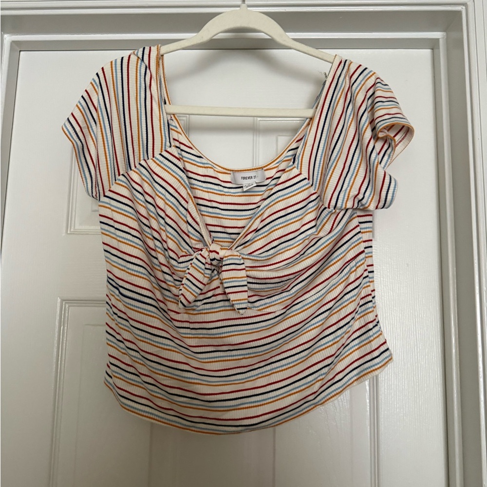 Forever 21 Multicolor Striped Top